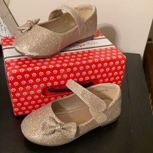 Gold glitter Pandaninja dress shoes